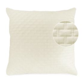 BedVoyage Luxury 100% viscose from Bamboo Quilted Euro Sham, 1pc - Ivory