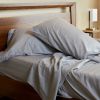 BedVoyage Melange viscose from Bamboo Cotton Bed Sheets, Queen - Silver