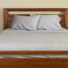 BedVoyage Melange viscose from Bamboo Cotton Bed Sheets, Queen - Silver