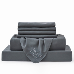 Grey Bambusa 7-Piece Sheet Set (Option: KingGrey)