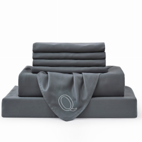 Grey Bambusa 7-Piece Sheet Set (Option: QueenGrey)