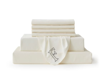 Ivory Bambusa 7-Piece Sheet Set (Option: FullIvory)