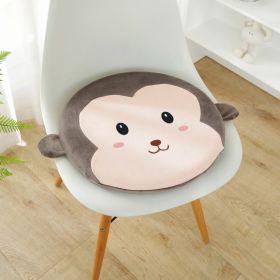 Cute Cow Toy Plush Cartoon Sofa Office Waist Cushion Bed Head Backrest Cushion (Option: Little Monkey-40x40x4cm)